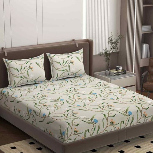 Bedsheet with pillow covers
